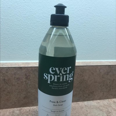 Free & Clear Liquid Dish Soap - 18 Fl Oz - Everspring™ : Target