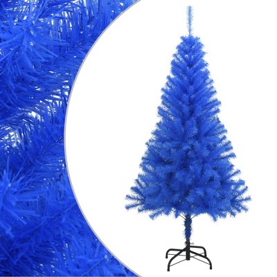 vidaXL Artificial Slim Christmas Tree with Stand 5 ft PVC