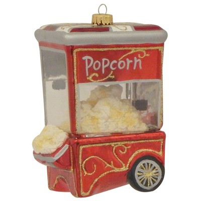 Christmas by Krebs 6" Red and Gold Popcorn Machine Christmas Ornament (Pack of 2)