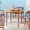 MOEPISY 36 inch Acacia Wood Round Outdoor Dining Table for 4 People - 2 of 4