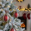 SEVOBAL Tree Ornaments 4PCS Set 4.7" Christmas Glass Ball Ornaments Holiday Tree Hanging Decorations Party Decor Supplies, Red, 4.7"*4.7"*4.7" - 4 of 4
