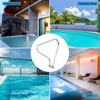 Pool Rail, 304 Stainless Steel 370LBS Load Capacity Silver Rustproof Pool Handrail - 4 of 4