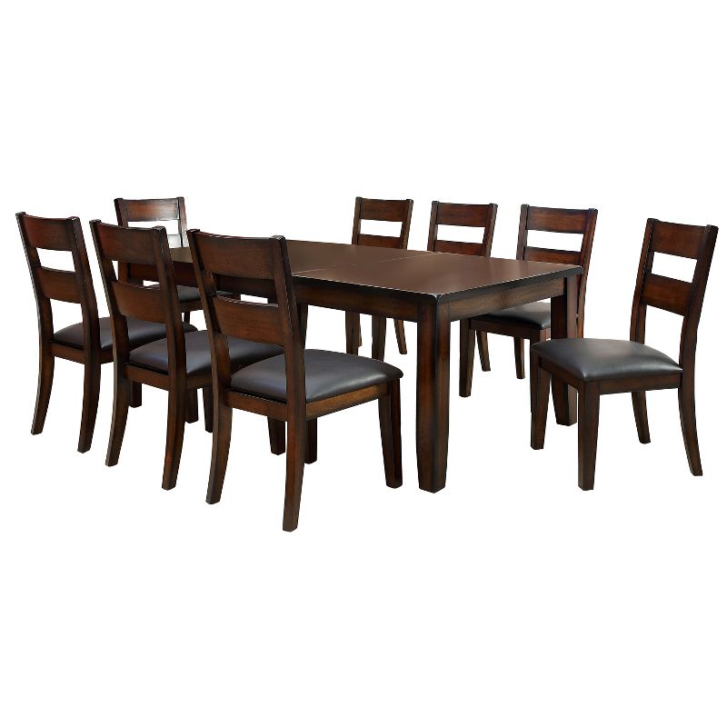9pc Breighton Extendable Dining Table Set Dark Red - HOMES: Inside + Out, 1 of 7