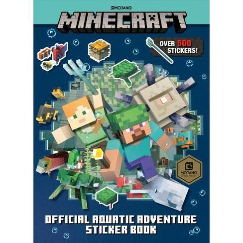 Minecraft Official Aquatic Adventure Sticker Book By Stephanie Milton Paperback - roblox ultimate avatar sticker book promo code for free