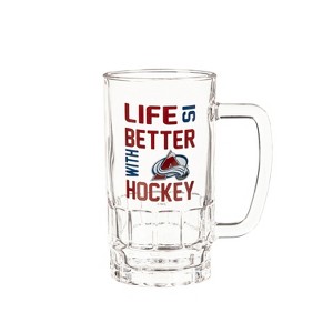Glass Tankard Cup with Gift Box, Colorado Avalanche - 1 of 4