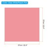 Unique Bargains Decorative DIY Craft Bouquet Gift Packaging Wrap Paper 22.4" x 22.4" 40 Sheets Clear White Peach Pink - 2 of 4