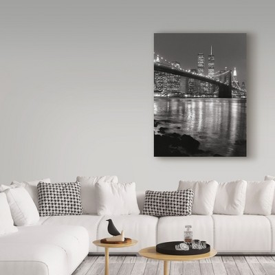 Chris Bliss New York City Scape Black and White Canvas Art