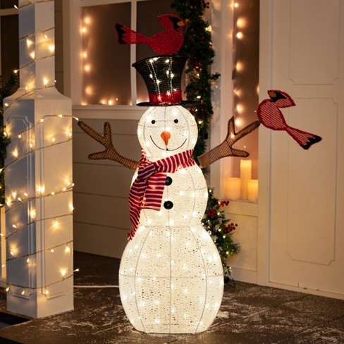 Christmas Cotton Fabric by the Yard,snowman Fabric, Christmas Tree