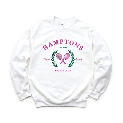 Simply Sage Market Women's Graphic Sweatshirt Hamptons Sports Club Tennis