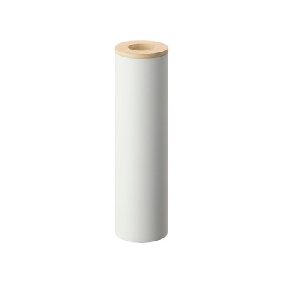 Yamazaki Home - Round Tissue Case - Steel + Wood