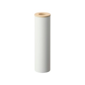 Yamazaki Home - Round Tissue Case - Steel + Wood - 1 of 4