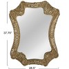 Storied Home Decorative Handwoven Cattail Wall Mirror - 3 of 4
