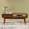 Dawson Modern Wooden Coffee Table with Storage Walnut - Teamson Home - 2 of 4