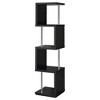 TOAOTBNBO 4-Tier Open Bookcase, Wood and Metal Bookshelf with Stroage Cabinet, Display Bookshelves for Home Office - 2 of 4