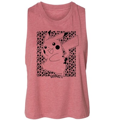 Women's - Pokémon - Pikachu Pattern Graphic Racerback Tank