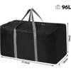 MaseiKar Travel Duffle Bag,96L Extra Large Duffel Bag Lightweight,Waterproof Duffel Bag for Men Women,Black - 4 of 4