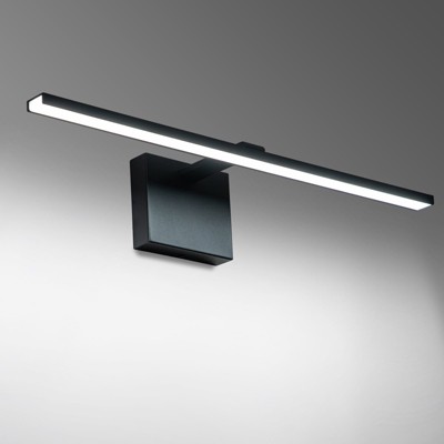 LLHZSY Minimalist Linear LED Vanity Light Dimmable Wall Sconce Light Bar - Black/Black and Gold/Gold- 3000K/6000K