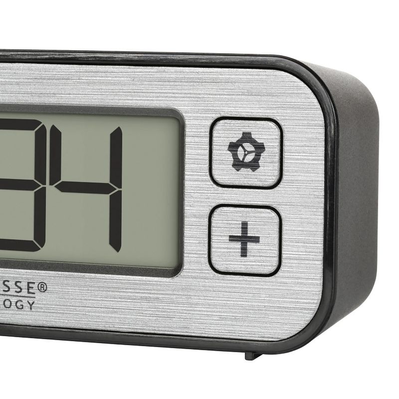 La Crosse Technology® Battery-Powered Mini Digital Alarm Clock with Comfort Meter, Indoor Temperature, and Humidity, 4 of 11