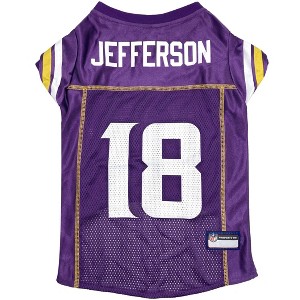 NFL Minnesota Vikings Justin Jefferson Pets Jersey - 1 of 4