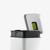 EKO Stainless Steel 50L Madison Step Trash Can - 3 of 4