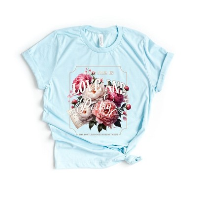 Simply Sage Market Women's All's Fair Love and Poetry Short Sleeve Graphic Tee