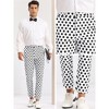 INSPIRE CHIC Men's Polka Dots Pattern Straight Leg Dress Pants - 4 of 4
