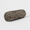 8"x22" Luxe Jacquard Leopard Round Decorative Pillow Black/Natural - Threshold™: Cotton Blend, Indoor Cylinder Bolster - 3 of 4