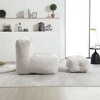 CAVINAS Bean Bag Chair with Ottoman Lazy Sofa Chair with Memory Foam Floor Chair for Reading Room, Living Room - 4 of 4