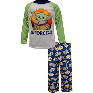 STAR WARS Toddler Boys' 2-Piece or 3-Piece Grogu Loose-Fit Pajama Sets - 1 of 4