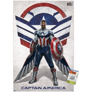 Trends International Marvel Falcon and Winter Soldier - Falcon Portrait Unframed Wall Poster Prints - 1 of 4