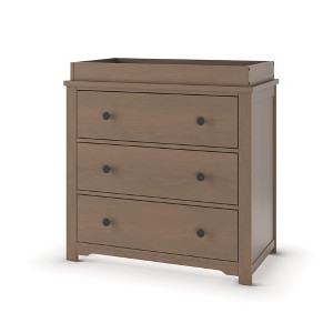 Child Craft Harmony 3 Drawer Dresser with Removable Changing Table Topper, Ample Storage, Anti-Tip Kit Included to Prevent Tipping, Baby Safe Finish - 1 of 4