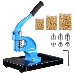 Yescom Grommet Tool Kit with Rolling Base 900 pcs Eyelets Washers #0/#2/#4 Die Leather Hole Punch Set Hand Press Machine - 1 of 4