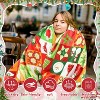 Lomsoe Christmas Throw Blankets Snowmen, Hearts, Santa, Snowflakes, Xmas Tree Soft Cozy Christmas Plush Flannel Blanket for Sofa, Christmas Gift. - 3 of 4