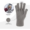 Women Winter Beanie Hat, Infinity Scarf, and Screen Friendly Gloves Set, Cold Weather Snow Gear for Adults - 2 of 4