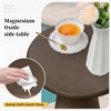 UPHA 16-Inch Round Side Table Set of 2 – Magnesium Oxide Mushroom Shape End Table for Indoor & Outdoor Use - 4 of 4