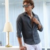 Campus Sutra Men Men's Powder Grey Solid Creased Shirt - 2 of 4