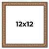 PosterPalooza | Square Slim Profile Gold Picture Frame - UV Acrylic, Foam Board Backing, Hanging Hardware - 2 of 4