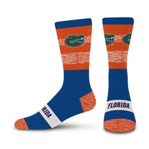 NCAA Florida Gators Mixer Crew Socks: Cushioned Heel & Toe, Knit Midweight Fabric - 1 of 3