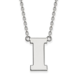 Black Bow Jewelry Sterling Silver Iowa Hawkeyes NCAA Necklace 18 Inch - 1 of 4