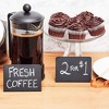 Juvale 8-Pack Mini Metal Chalkboard Stands - Erasable Signs for Tables, Weddings, and Parties, 3 x 4 inches - 3 of 4