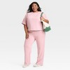 Women's Leisure Studio Mid-Rise Straight Leg Sweatpants - Universal Thread™ - 3 of 3