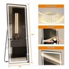 PexFix 63"x16" LED Frameless Right-Angle Rectangular Silver Vanity Mirror with Lights - 2 of 4
