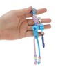 Unique Bargains Beaded Knotted Lanyard with Feather Handbag Charm 1 Pc - 4 of 4