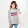 The Juniper Shop USA Flag Solid Youth Long Sleeve Tee - 3 of 4