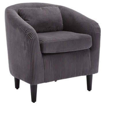 NicBex 24.8 Inch Modern Corduroy Single Sofa with Thick Cushions and 1 Pillow for Living Room,Office,Apartment