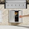VEVOR BBQ Access Door, 26W x 24H Inch Double Outdoor Kitchen Door, Stainless Steel Flush Mount Door, Wall Vertical Door with Handles - 2 of 4