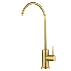 SUMERAIN Lead-Free Kitchen Water Filter Faucet, Stainless Steel Drinking Water Faucet, Brushed Gold - 1 of 4
