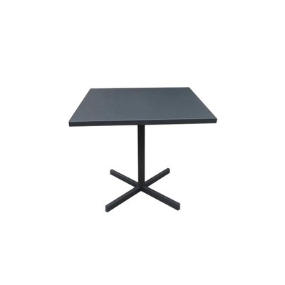 Whiteline Modern Living DT1679-GRY Grey Belle Outdoor Folding Square Dining Table Steel