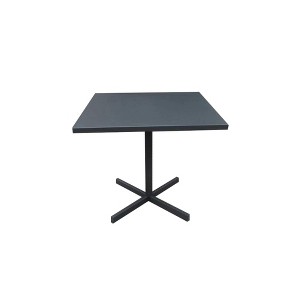 Whiteline Modern Living DT1679-GRY Grey Belle Outdoor Folding Square Dining Table Steel - 1 of 4