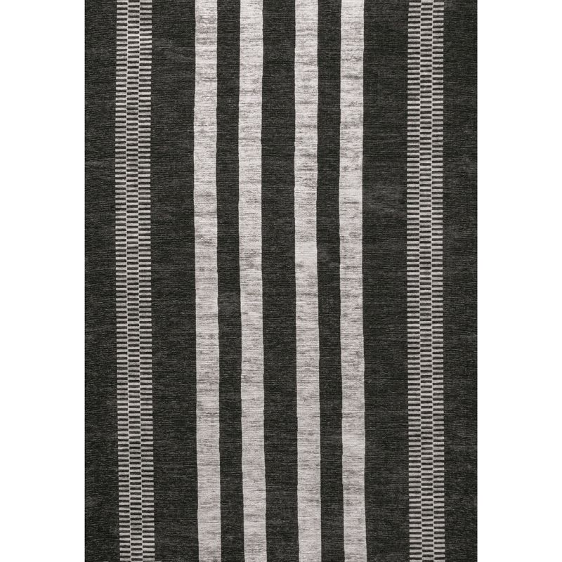 Vichy Geometric Striped Machine-Washable Indoor Area Rug - JONATHAN Y, 3 of 13